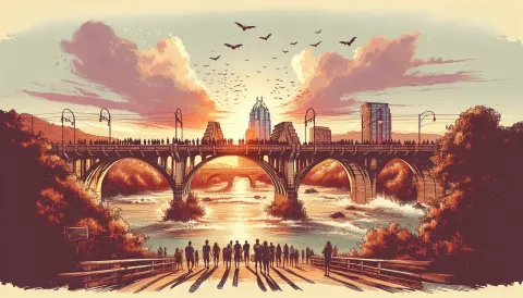 Congress Avenue Bridge Bats images