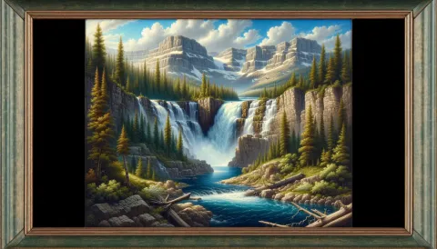 Apikuni Falls images