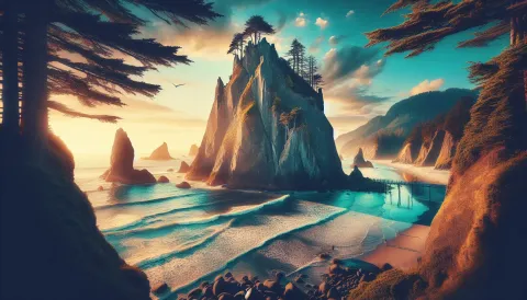 Haystack Rock images