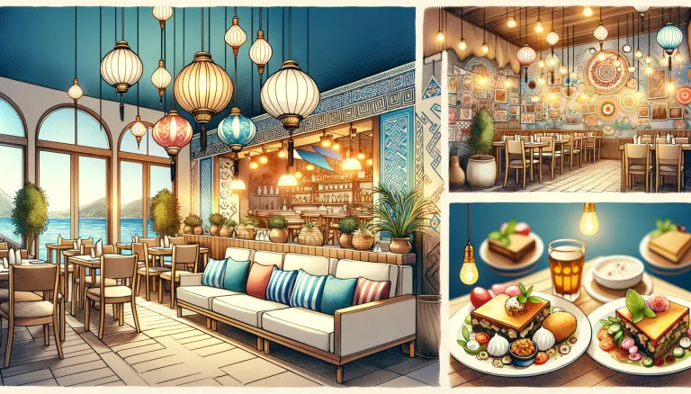 Santorini Greek Cuisine images