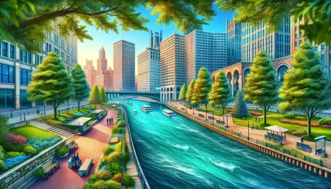 Detroit Riverwalk images