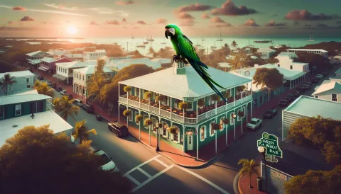 Green Parrot Bar images