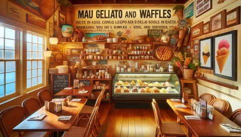 Maui Gelato and Waffles images