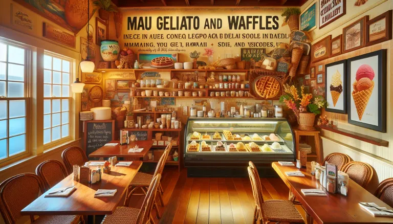 Maui Gelato and Waffles images