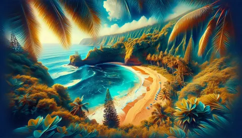 Kalihiwai Beach images