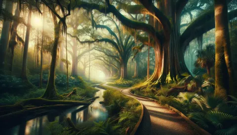 Florida Trail Big Tree Park Trailhead images