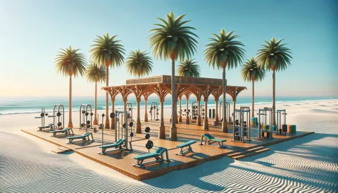 Muscle Beach Venice Gym images