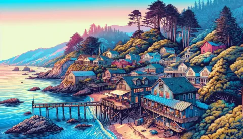 Mendocino Village images