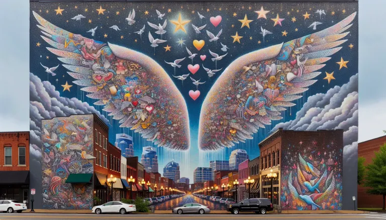 Nashville WhatLiftsYou Wings Mural images