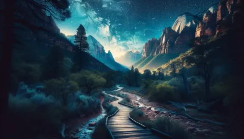 Zion Ponderosa Stargazing Trail images