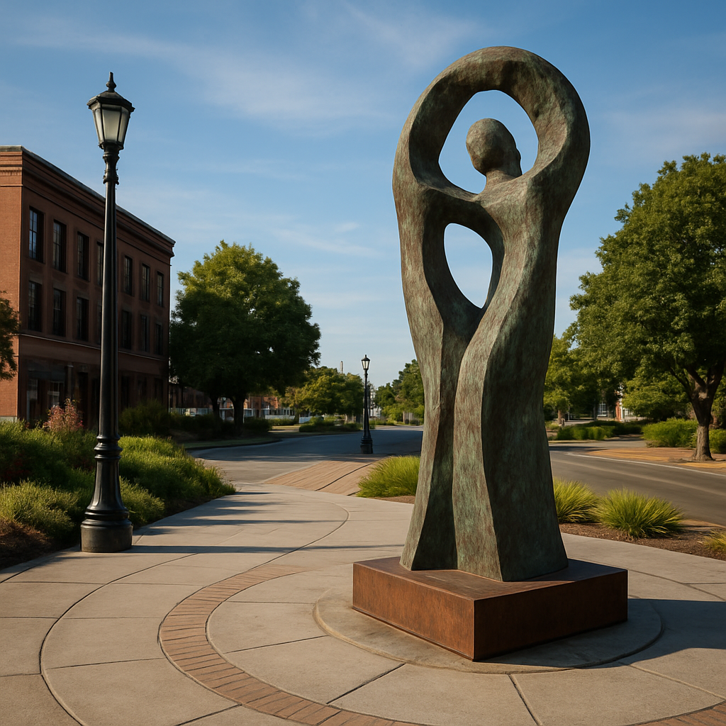 Art on the town sculpture
