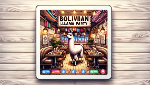 Bolivian Llama Party images