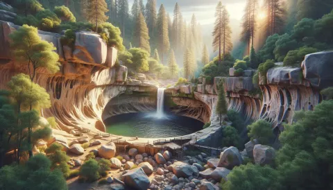 Devil's Punchbowl at Cedar Creek Falls Trail images