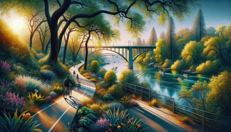 Biking the American River Parkway images