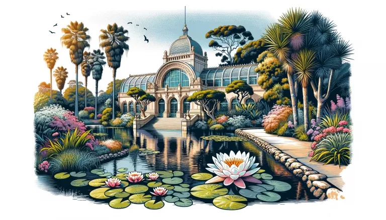 Botanical Building and Lily Pond images