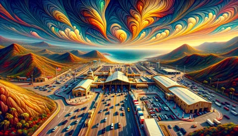 San Ysidro Border Crossing images