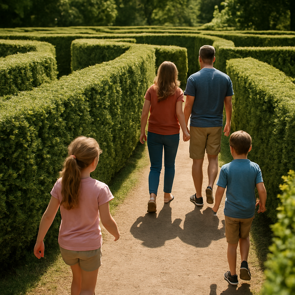 The Garden Maze at Luray Caverns