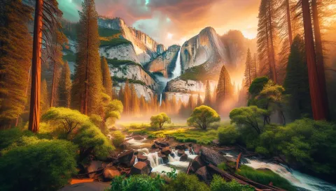 Lower Yosemite Fall Trailhead images