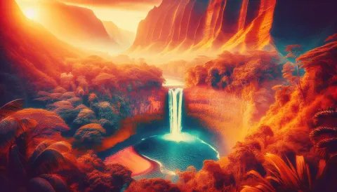 Kohala Waterfalls images