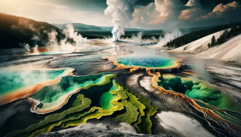 Black Sand Basin images