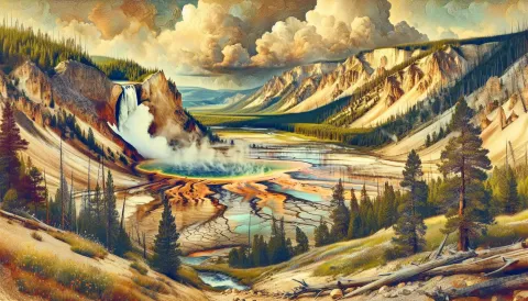 Norris Geyser Basin Trl images