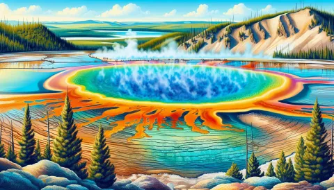 Grand Prismatic Spring images
