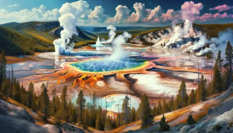 Norris Geyser Basin images