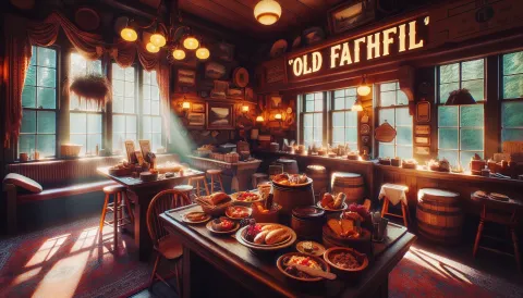 Old Faithful Inn Dining Room images