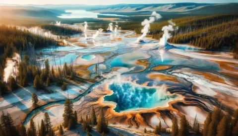 West Thumb Geyser Basin images