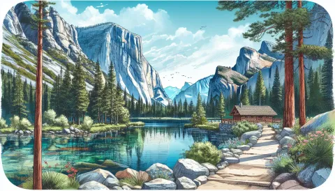 May Lake Trailhead images