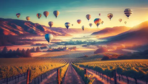 Napa Valley Hot Air Balloons images